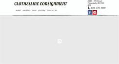 Desktop Screenshot of clotheslineconsignment.com