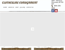Tablet Screenshot of clotheslineconsignment.com